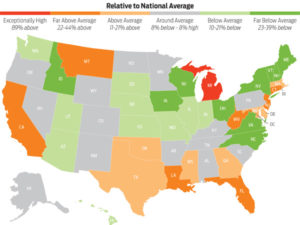 Compare Car Insurance Rates By State Averages