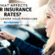 Factors That Affect Car Insurance Rates